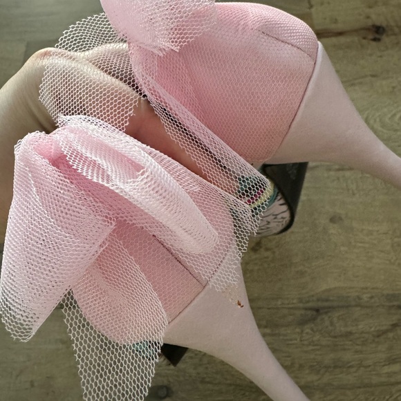 Iron Fist Women's Grave Dancer Platform Pump peep toe size 7 Zombie lace bow 6 - Picture 6 of 10